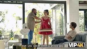 una fairy teases with natural tits before pleasing boyfriend and his older friend