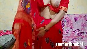 Hot Indian Village Housewife Fucked Hard in Red Saree Ass
