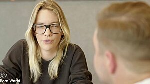 Nympho Nerd Kenna James Delivers Intense Sex Ed Lesson To Classmate With Deep Blowjob And Ride