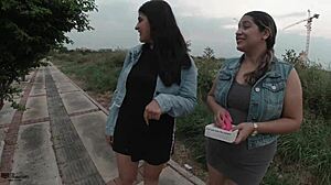 chubby latina milfs lick fat asses and masturbate to orgasm in homemade lesbian frenzy