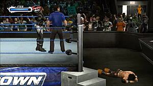 hey marrisa takes on john morrison in wild wrestling fetish match