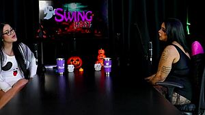 Morena Marcelly Melo Slobbers Hard on Sheer Red Toy Blowjob