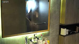 stepmom calls me into shower for big cock doggystyle pounding while dad stays clueless outside