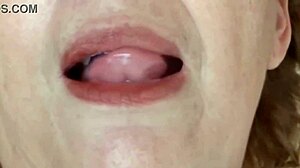 wife moans loud gettin huge cumshot blast all over her bouncy tits