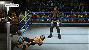 hey marrisa takes on john morrison in wild wrestling fetish match