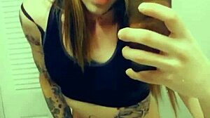 Hot Tranny Gropes Her Clitty In Satin Panties!