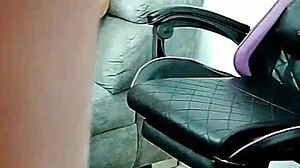 i catch my stepmom on webcam and fuck her for viewers cum on face