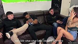 hey dude she tricked you into the towel bit then fucked you creampie style with friends watching??