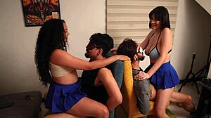 Neighbors USE our BIG ASSES and TITS nonstop whenever ebony latinas crave it pt 1