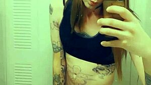 Hot Tranny Gropes Her Clitty In Satin Panties!