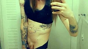 Hot Tranny Gropes Her Clitty In Satin Panties!