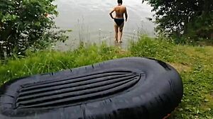 Vacation sex tape rips clothes off stepmom's feet and toes!