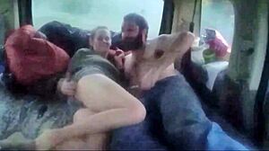 Hey babe we're TRYING not to get CAUGHT fucking in this public park spooning