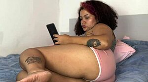 Curvy Ebony Bbw Relaxes Reading Then Unleashes Unexpected Farts