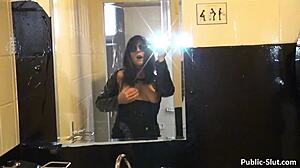 Watch me flash tits and fuck outdoors publicly