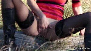 ASS TO SUN MASTURBATION OUTDOOR EXPLOSION!