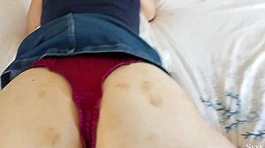 french amateur whore satin thong jeans skirt doggy pov cumshot