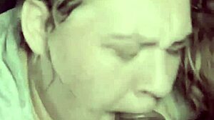 Fat Stepsis Gives Sloppy Deepthroat Head on Big Black Cock