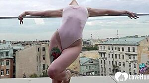 flexible ballerina tries monster cock first time ever