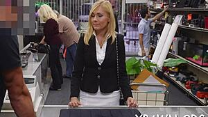 bimbo slut spreads wide for european cock in nasty hardcore screw