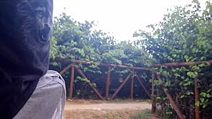 heart racing from risky public park handjob on hard cock for hot stranger i just flashed