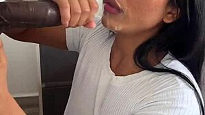 i crave stuffing my holes with this huge dildo meat - amateur fun