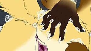 furry girl spreads wet pussy in bathtub timelapse shower tease