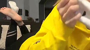 barefoot dirty socks feet fetish with nike socks girl smelly delight