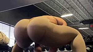 Sexy Big Ass Workout Tease at the Gym on Instagram