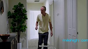 my horny babysitter's fans watch me fuck her