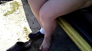 zeraphine73's best car feet socks shoes toes tease