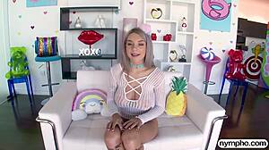 nympho gabbie carter's big tits bounce in creampie cowgirl doggy ride