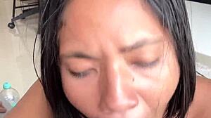 Watch me record sucking this big cock deep down my throat - your amateur couple fantasy with Nysdel!