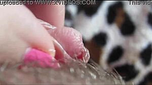 big clit throbs to intense closeup orgasm