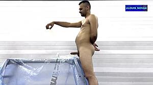 damn that industrial fleshlight takes a brutal pounding from this horny dude