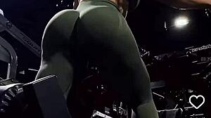 Sexy Big Ass Workout Tease at the Gym on Instagram