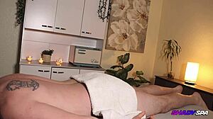 shady spa milf carina massages with deep tissue handjob and blowjob