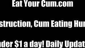 open wide slave 😈 get ready for my hot cum load down your throat cei! 💦