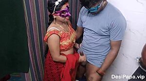 Newlywed Indian bride gets doggystyle pounded by hubby on wedding night