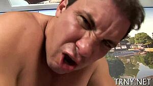 watch this older tranny take deep anal in hardcore contest