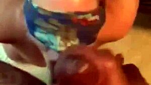 BLINDFOLDED SLUT GAGS ON MONSTER BBC FACE FUCKED DEEP!