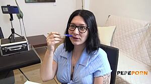 yo meraki's huge tits tricked that casting guy into rough model pounding - check her bounce!