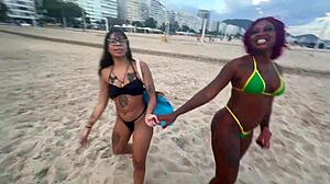 Beach teens lured by cash for public porn fun