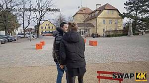 Cuckold boyfriend watches us pound his girlfriend hard in Swap4k swap