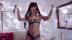 i can't stop watching hot shemale tits in this asian latina mix