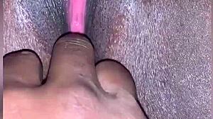 oh my god watch this bbw milf finger her shaved pussy with monster vibrator rough pov homemade!