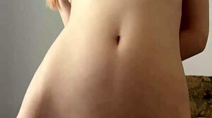 petite maiskii skinny teen shows perfect shaved body fingering tight pussy with toys