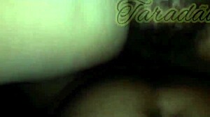 BBW ebony prostitute chokes on huge black cock then takes hot cum in ass