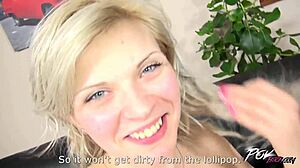 Cougar devours cock in super POV