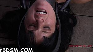 yo check this hardcore clamping on her sexy jugs man